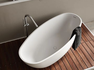 RUBY - Asymmetric freestanding Solid Surface bathtub by MOMA Design - view 2